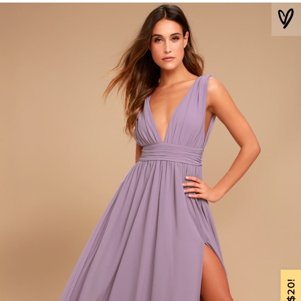 LuLu’s HEAVENLY HUES DUSTY PURPLE MAXI DRESS